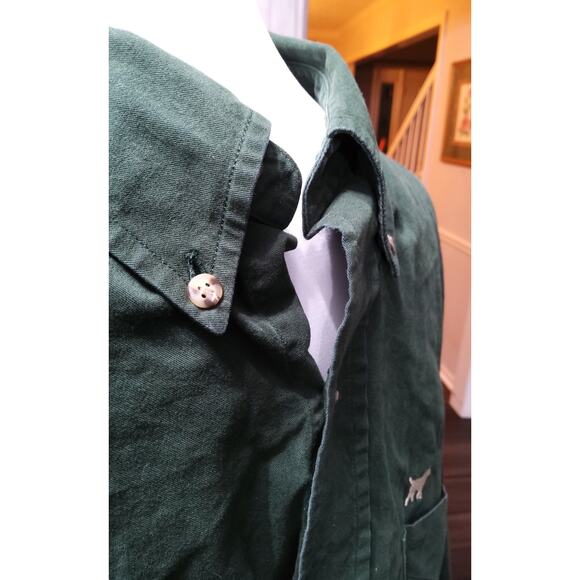 Mens Labrador Apparel green button-up washed cotton made in USA size L Outdoors - Picture 4 of 9